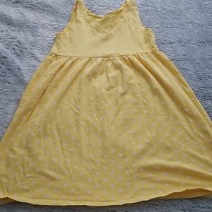 Yellow polka dot dress